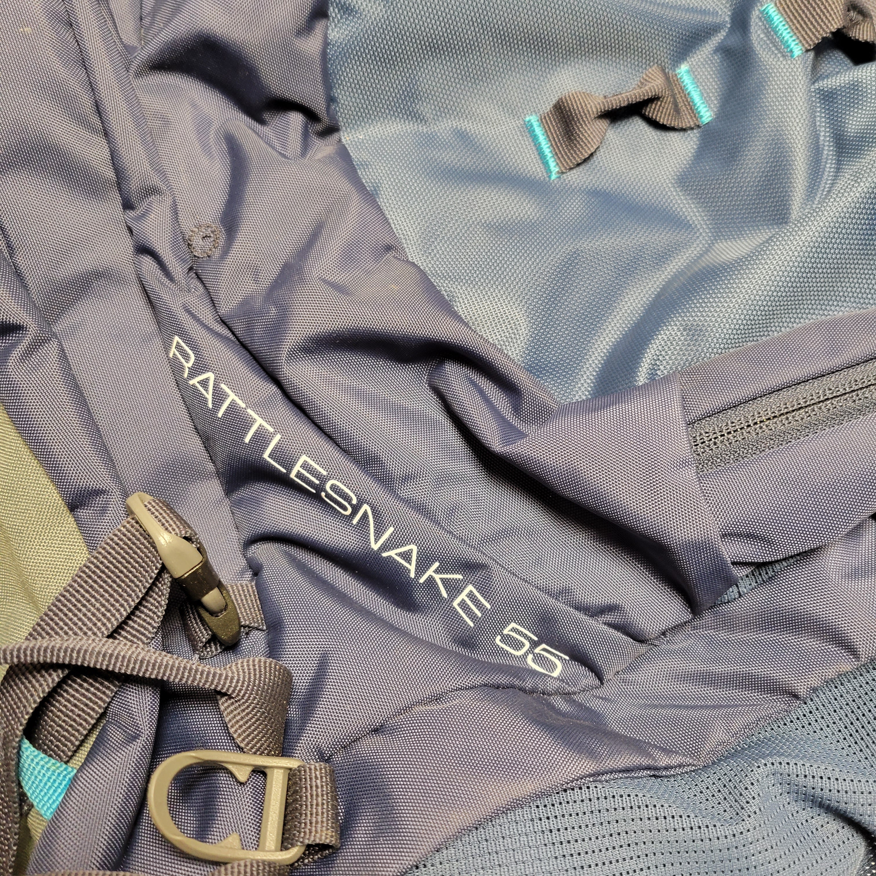 Ascend Rattlesnake 55L Backpack Trail Hiking Camping Backpack, Blue *DAMAGED* (8010922459374)